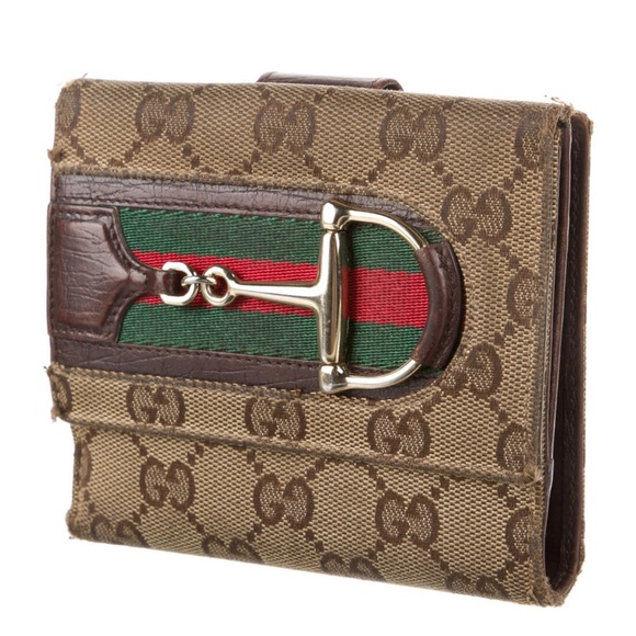 VINTAGE GUCCI GG Horsebit Wallet!!! SALE TODAY ONLY WITH FREE SHIPPING. - Picture 2 of 5